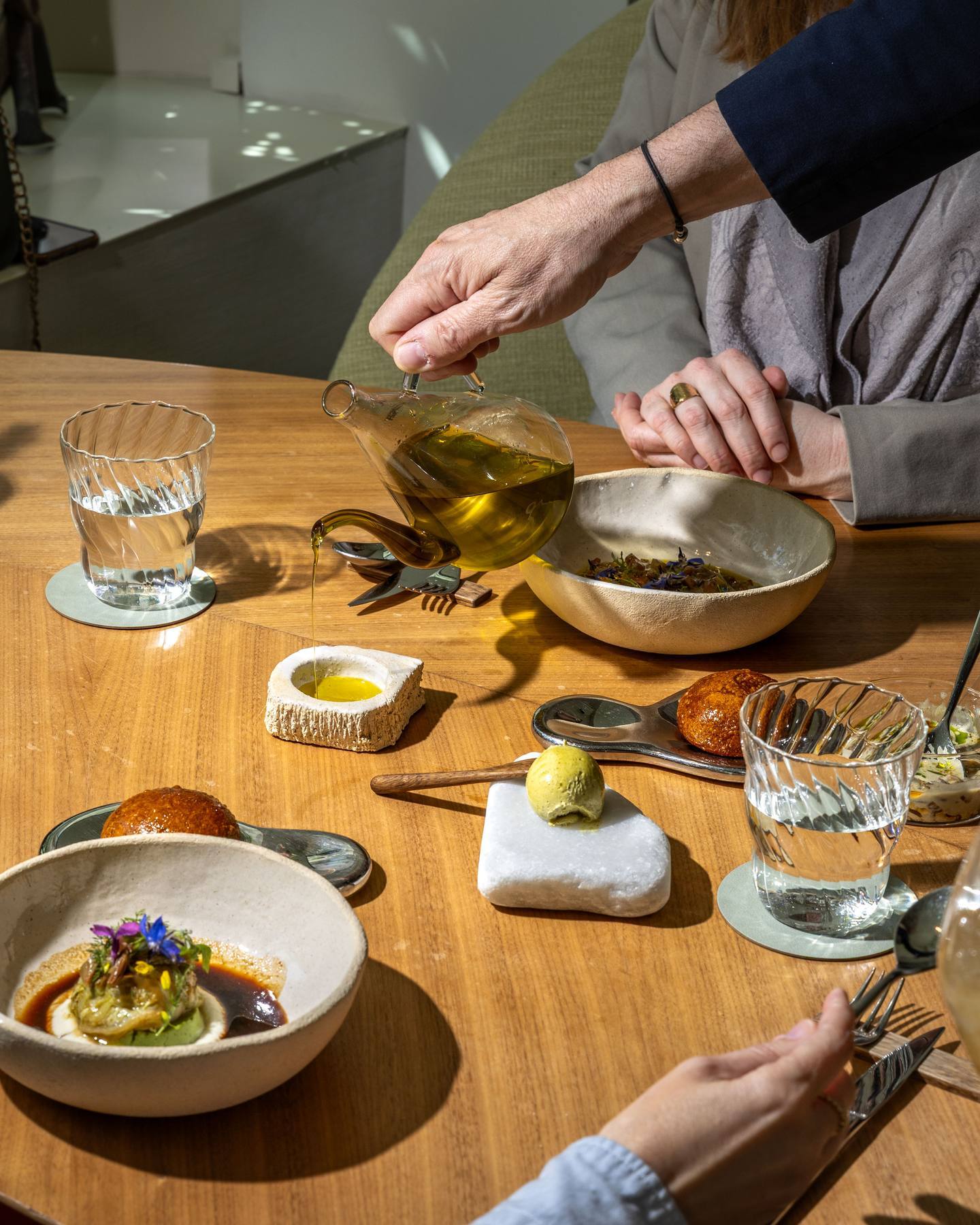 Le filet d'huile d'olive