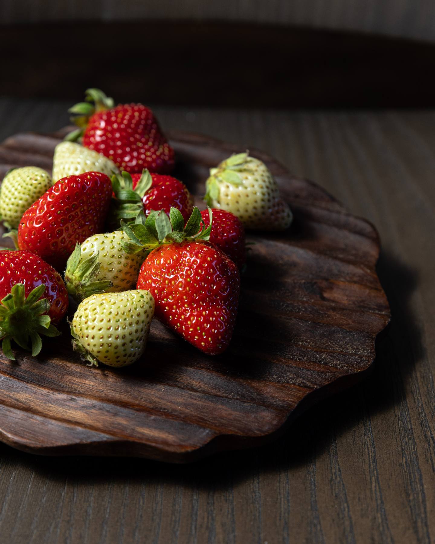 Fraises, rouges & blanches